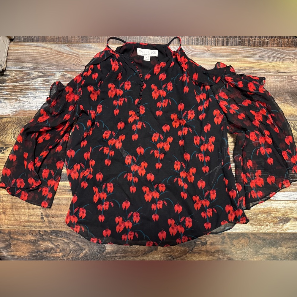 Cold Shoulder Blouse by Rachel Zoe - Picture 5 of 10